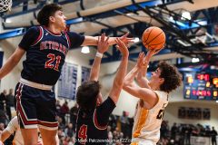 Octorara vs. Lancaster Mennonite in the L-L League boys basketball championship game at Manheim Township High School in Lancaster on Thursday, February 12, 2026. Mark Palczewski Photo.
