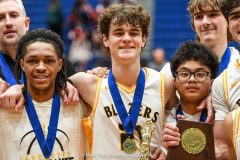 Octorara vs. Lancaster Mennonite in the L-L League boys basketball championship game at Manheim Township High School in Lancaster on Thursday, February 12, 2026. Mark Palczewski Photo.