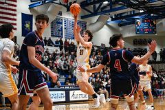 Octorara vs. Lancaster Mennonite in the L-L League boys basketball championship game at Manheim Township High School in Lancaster on Thursday, February 12, 2026. Mark Palczewski Photo.