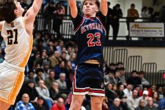 Octorara vs. Lancaster Mennonite in the L-L League boys basketball championship game at Manheim Township High School in Lancaster on Thursday, February 12, 2026. Mark Palczewski Photo.