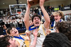 Octorara vs. Lancaster Mennonite in the L-L League boys basketball championship game at Manheim Township High School in Lancaster on Thursday, February 12, 2026. Mark Palczewski Photo.