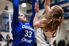 Cedar Crest vs. Manheim Township in the L-L League girls basketball championship game at Manheim Township High School in Lancaster on Friday, February 13, 2026. Mark Palczewski Photo.