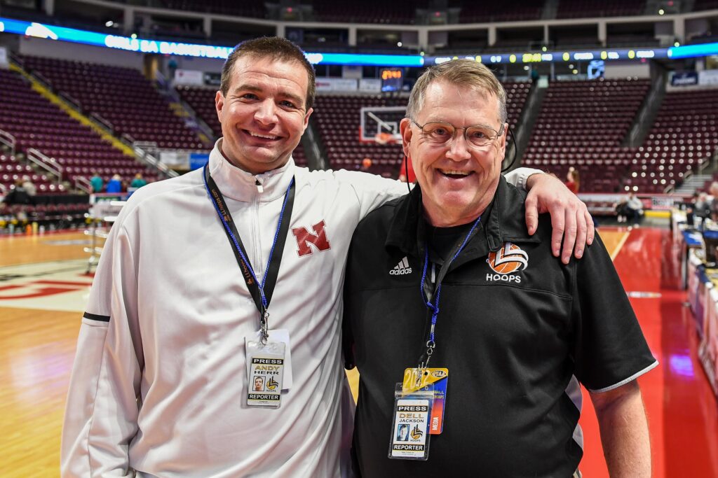 Dell Jackson and Andy Herr at Hershey PIAA finals 2022