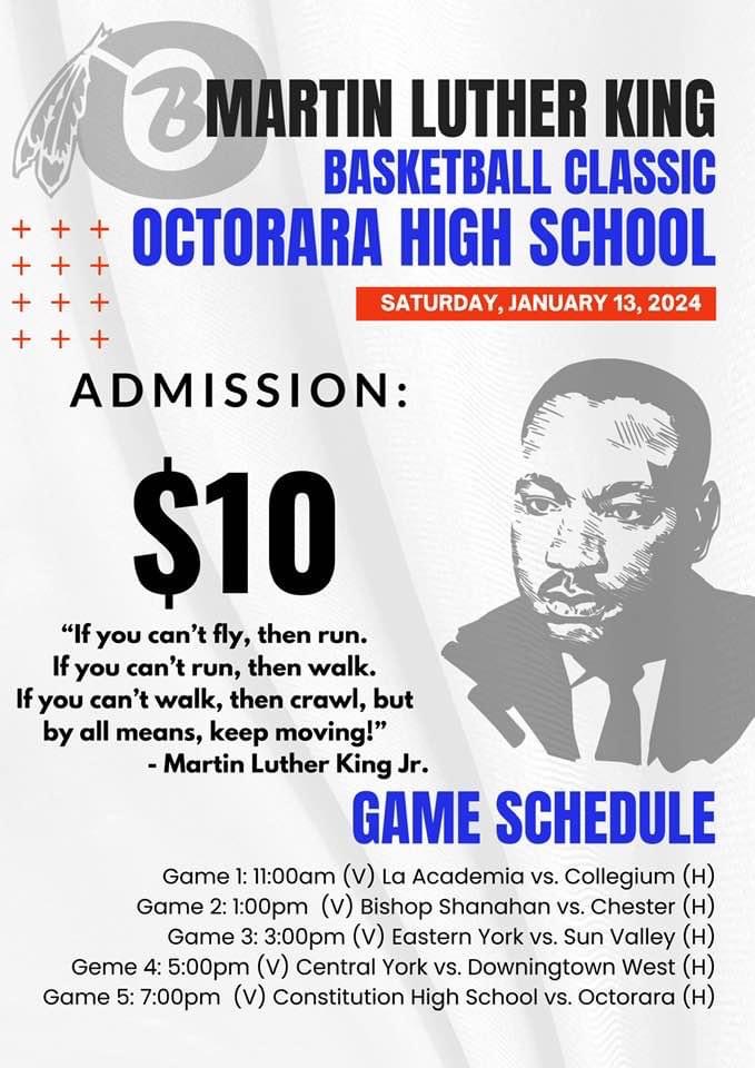 Octorara To Host Martin Luther King Basketball Classic This Weekend