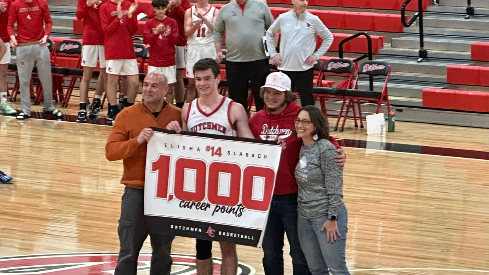 Congrats  	Elisha Slabach: Annville-Cleona 1,000 point club